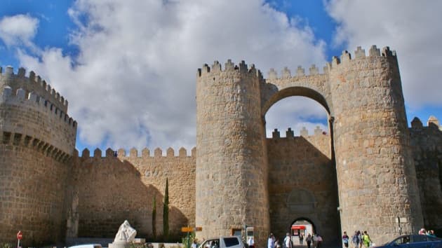 Gate of the Alcázar of Ávila en Avila