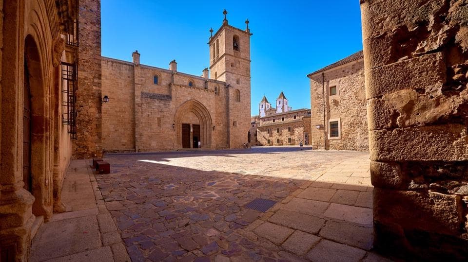 Plaza de Santa María de Cáceres en Caceres