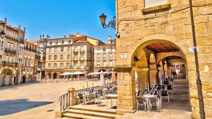 Plaza Mayor of Oursense en Ourense