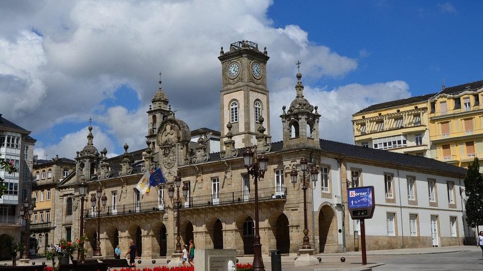 Main square of Lugo en Lugo