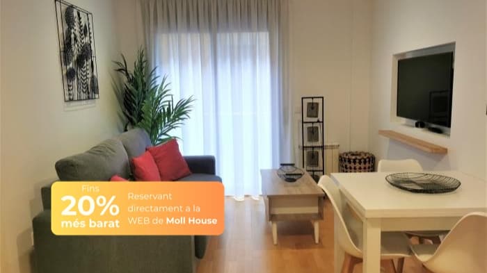 Modern apartment in Girona city center with patio, 2 bedrooms, Wi-Fi en Girona